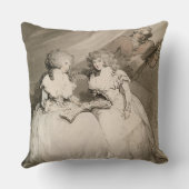 Devonshireの公爵夫人および彼女の姉妹、Coun クッション (裏面)