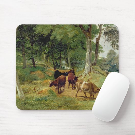 Devonshireの車線の牛 マウスパッド (マウス)