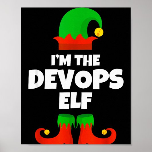DevOpsの妖精一家のパジャマ クリスマスエンジニア ポスター (正面)
