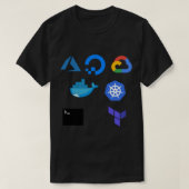 DevOpsロゴパック2ステッカー Tシャツ (デザイン正面)