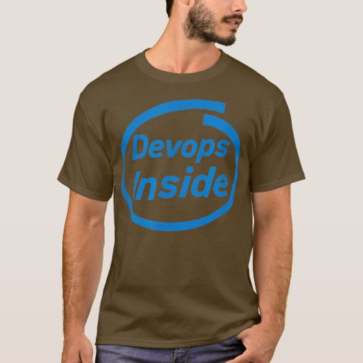 Devops内部プログラマーおもしろいdevopsソフトウェア Tシャツ (正面)