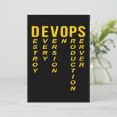 Devops定義テクニカルコンピュータITプログラマ サンキューカード (スタンド正面)