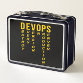 Devops Definition Technical Computer ITプログラマ メタルランチボックス (裏面)