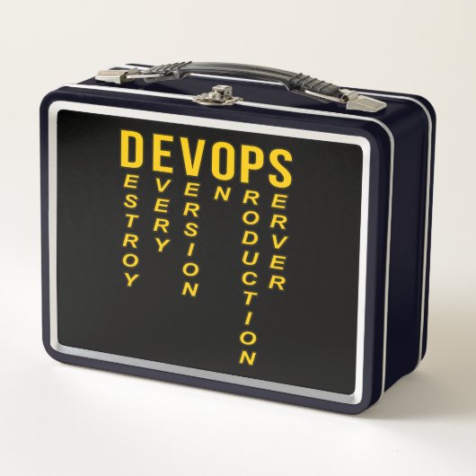 Devops Definition Technical Computer ITプログラマ メタルランチボックス (正面)