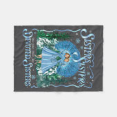 Devoted Sisters Merry Christmas White Xmas Pajamas フリースブランケット (正面(横))