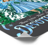 Devoted Sisters Merry Christmas White Xmas Pajamas ポスター (角)