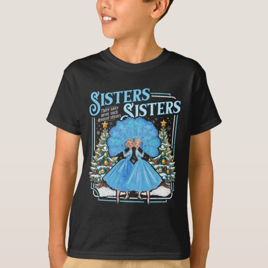 Devoted Sisters White Xmas Merry Christmas Snowfla Tシャツ (正面)