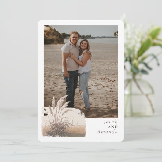 DEVOTION Save the Date - Rounded Corners 招待状 (スタンド正面)