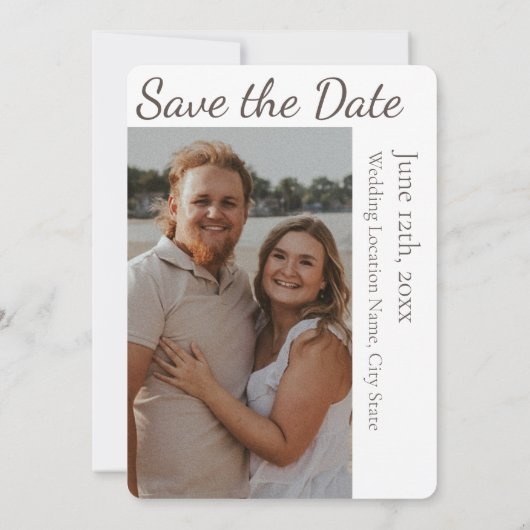 DEVOTION Save the Date - Rounded Corners 招待状 (裏面)