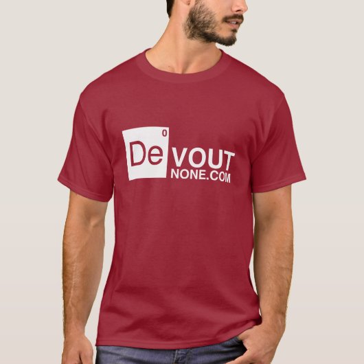 DevoutNone.comのロゴ Tシャツ (正面)