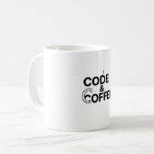 Devsのコード&コーヒーモノラインマグ コーヒーマグカップ (正面左)