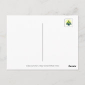 Dew Drops on Green Leaf Story in Nature ポストカード (裏面)