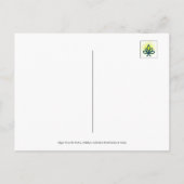 Dew Drops on Green Leaf Story in Nature ポストカード (裏面)