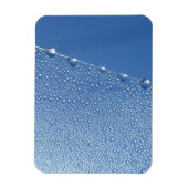 Dew Drops on Spider Web Against Blue Sky マグネット (縦)