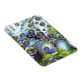 Dew Drops on Spider Web Amazing Nature マグネット (右側)