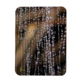 Dew Drops Sparkle on Spider Web Meditation マグネット (縦)