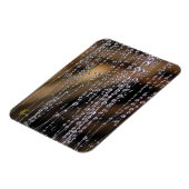 Dew Drops Sparkle on Spider Web Meditation マグネット (左側)