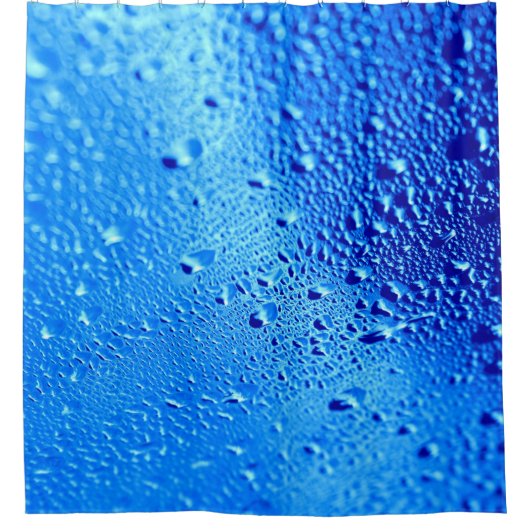 Dew wet glass background window シャワーカーテン (正面)