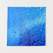 Dew wet glass background window タペストリー (正面(横))