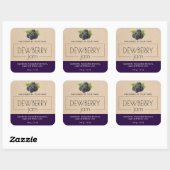 Dewberry Jam製品ラベルシール包装 スクエアシール (シート)