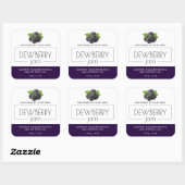 Dewberry Jam製品ラベルシール包装 スクエアシール (シート)