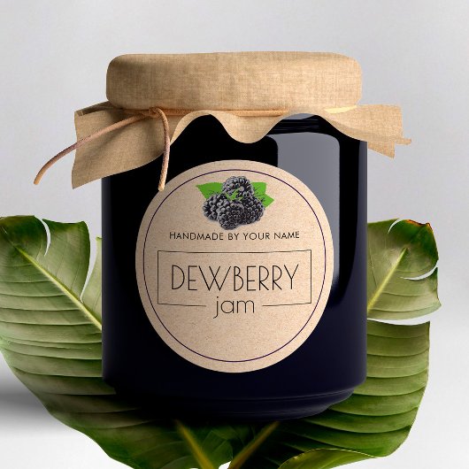 Dewberry Jam Small Product Labelスタンプ ラウンドシール