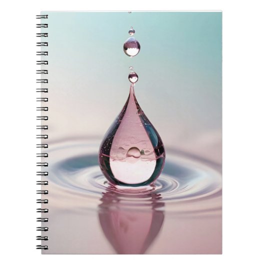 Dewdropクローズアップ水静かな自然シーズン ノートブック (正面)