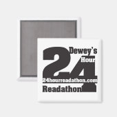 Deweyの24時間Readathonマグネット マグネット (正面/裏面)