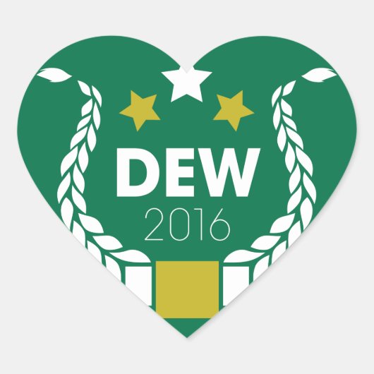 Deweyスタンプ – <3 ハートシール (正面)