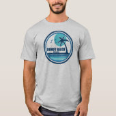 Dewey Beach Delaware Palm Tree Birds Tシャツ (正面)
