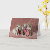 Dewey、Louie、Hueyは全て服装を整えている カード (黄色い花)