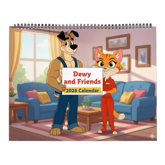 Dewy and Friends 2026 Calendar カレンダー (カバー)