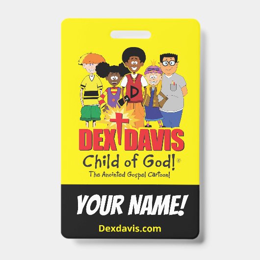"Dex n' Them" ネームバッジ(両面) バッジ (正面)
