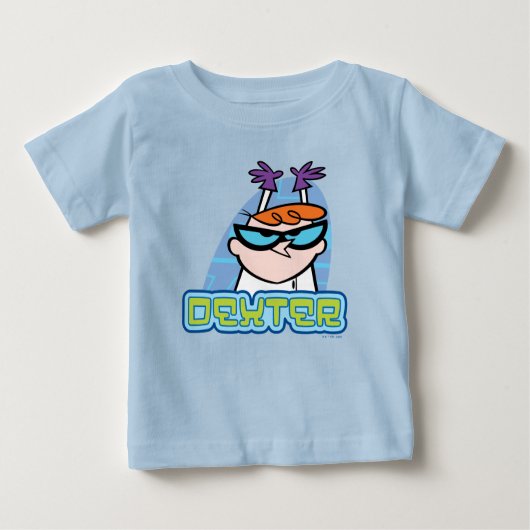 Dexterキャラクター名グラフィック ベビーTシャツ (正面)