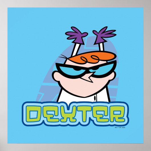Dexterキャラクター名グラフィック ポスター (正面)