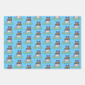 Dexterキャラクター名グラフィック ラッピングペーパーシート (正面2)