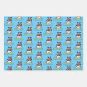 Dexterキャラクター名グラフィック ラッピングペーパーシート (正面)