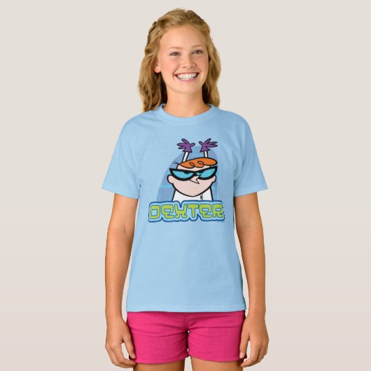 Dexterキャラクター名グラフィック Tシャツ (正面フル)