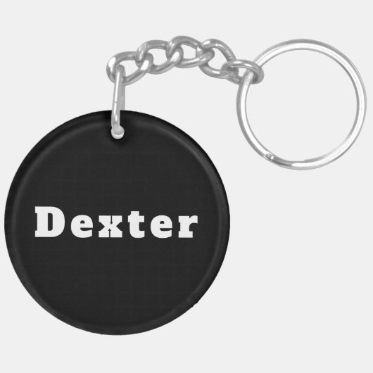 Dexter キーホルダー (裏面左)