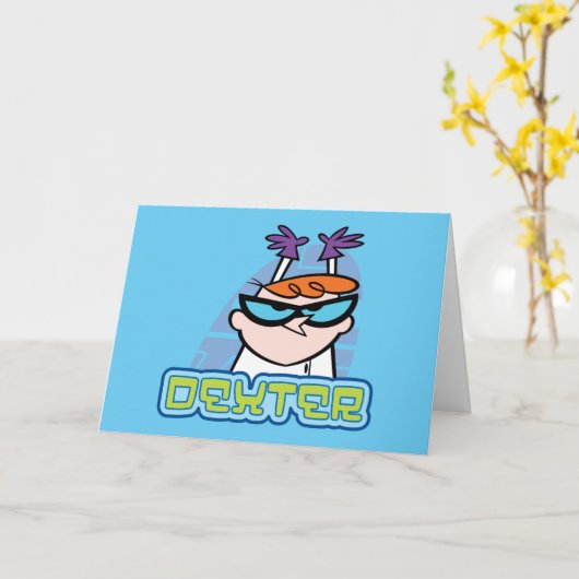 Dexter Character Name Graphic カード (黄色い花)