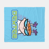 Dexter Character Name Graphic フリースブランケット (正面(横))