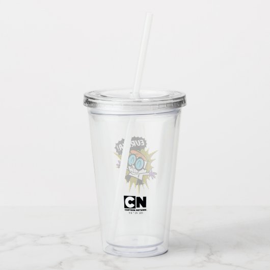 Dexter "Eureka!" Halftone Callout Graphic アクリルタンブラー (裏面)