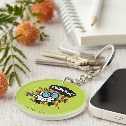 Dexter "Eureka!" Halftone Callout Graphic キーホルダー (正面右)