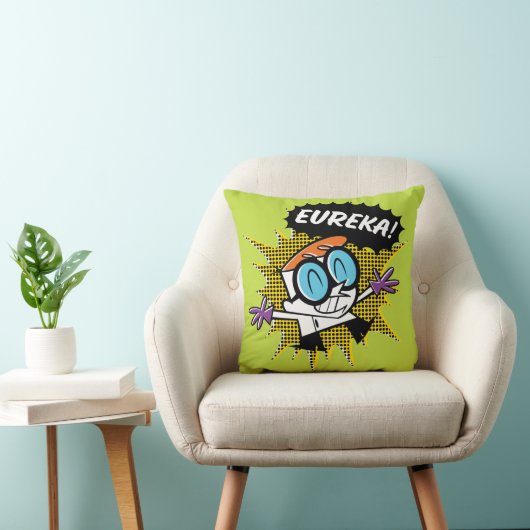 Dexter "Eureka!" Halftone Callout Graphic クッション (椅子)