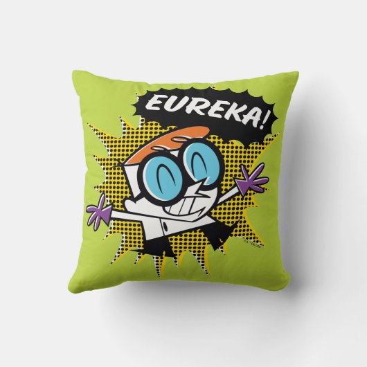 Dexter "Eureka!" Halftone Callout Graphic クッション (裏面)
