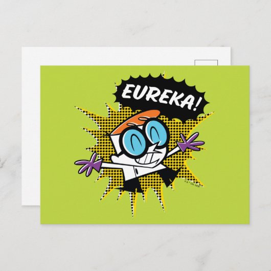 Dexter "Eureka!" Halftone Callout Graphic ポストカード (正面/裏面)