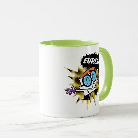 Dexter "Eureka!" Halftone Callout Graphic マグカップ (正面右)