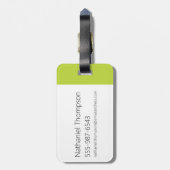 Dexter "Eureka!" Halftone Callout Graphic ラゲッジタグ (裏面縦)