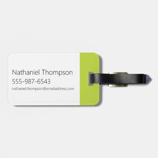 Dexter "Eureka!" Halftone Callout Graphic ラゲッジタグ (裏面横)