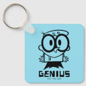Dexter "Genius"アウトライングラフィック キーホルダー (正面)